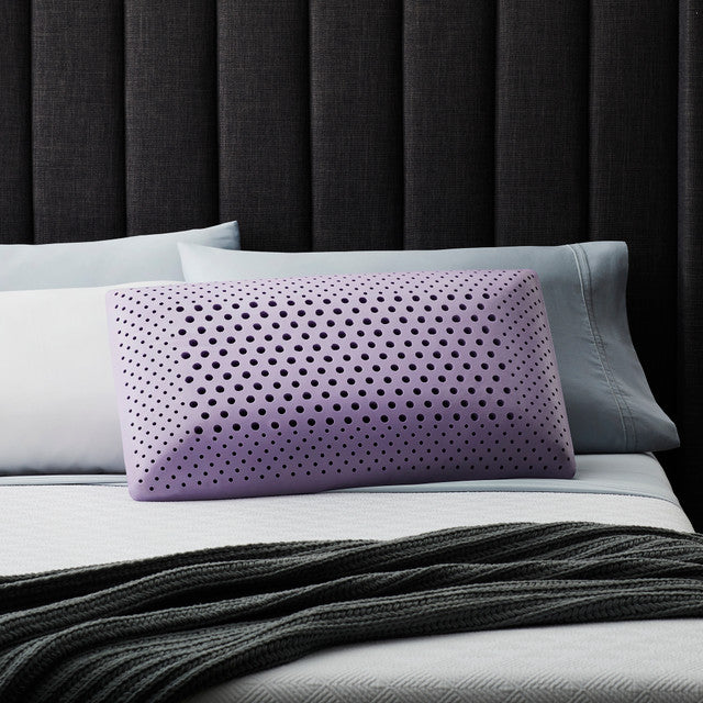 Lavender Aromatherapy Memory Foam Pillow, 6" Loft, Purple