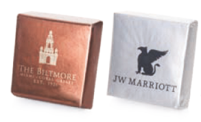 Deluxe Belgian chocolate thin 1.75", customizable wrapper, foil or sleeve