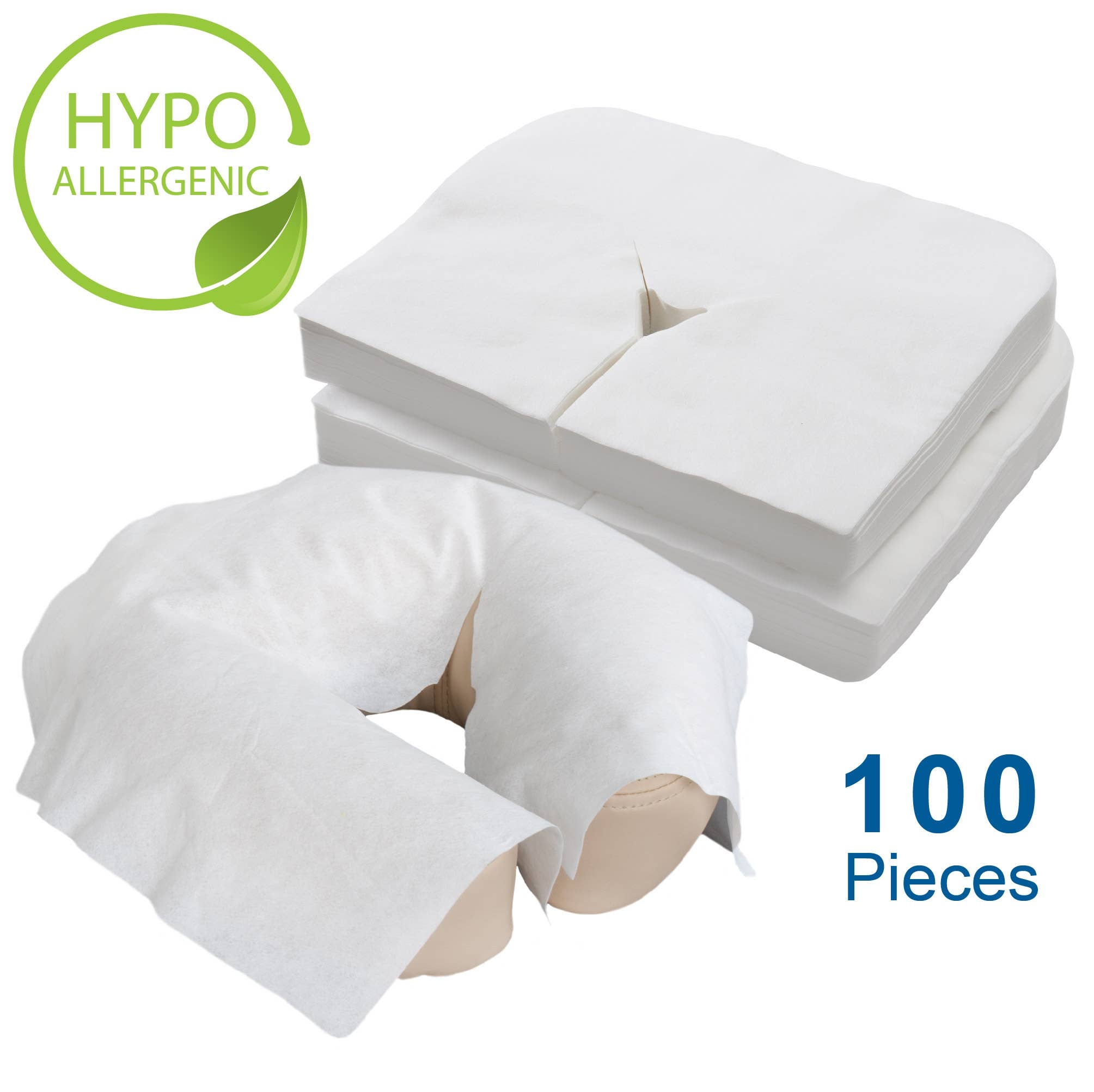 Flat Disposable Headrest Covers, 100 Count