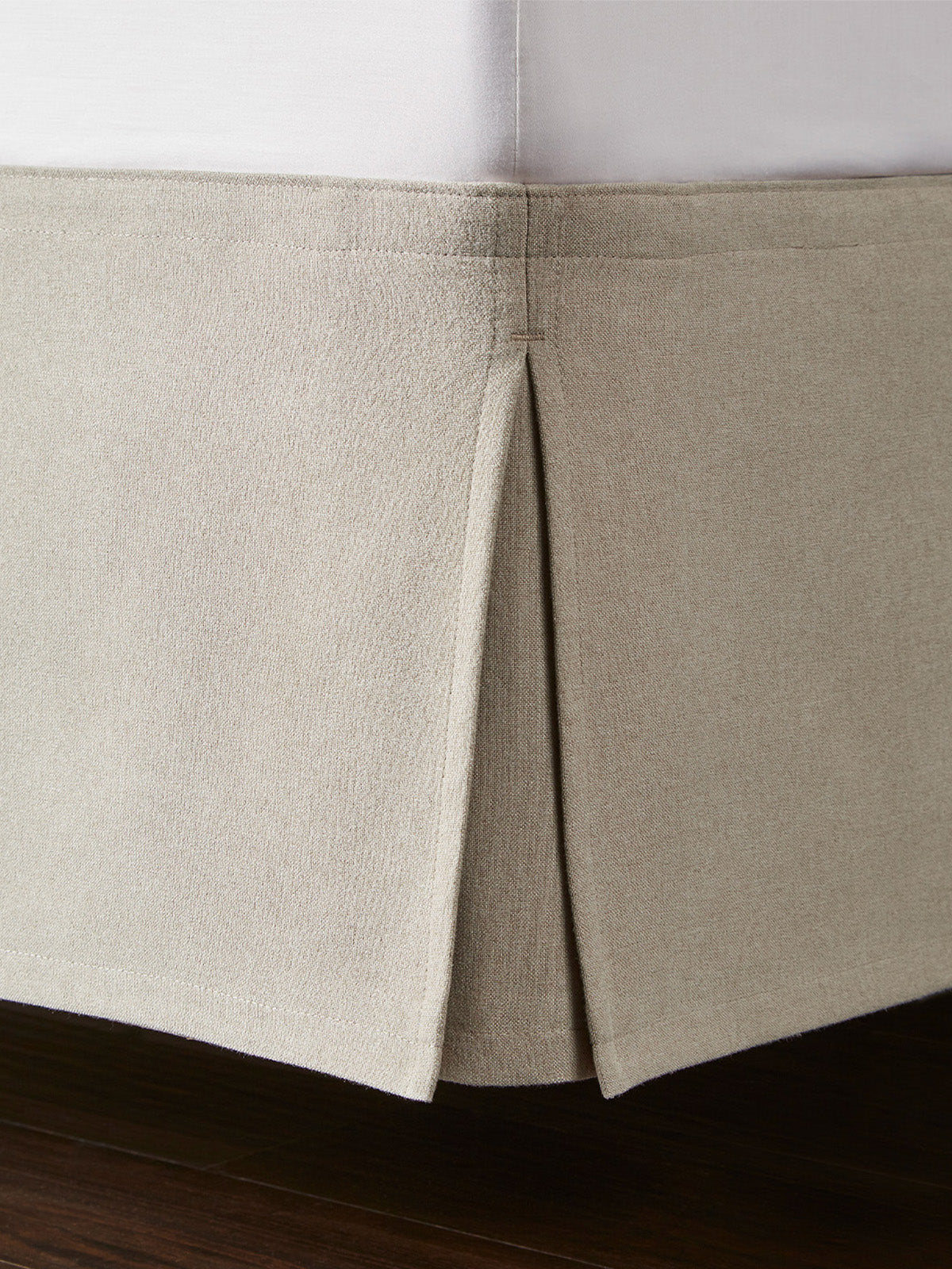 Open Pleat Bed Skirt with Velcro
