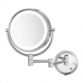 Conair® Two-Sided LED Lighted Wall Mirror, Chrome
