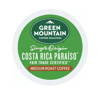 Green Mountain Coffee Roasters® Costa Rica Paraiso Medium Roast Kosher / Fair Trade / Single Origin Caffeinated K-Cups