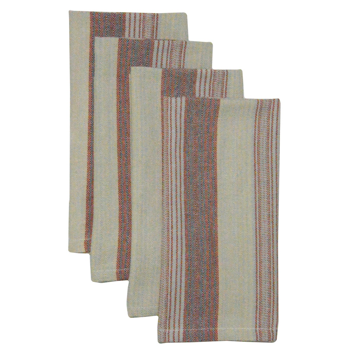 Foresti Napkin 22"x23" 100% Cotton, Vat-Dyed, w/ Color Stripes