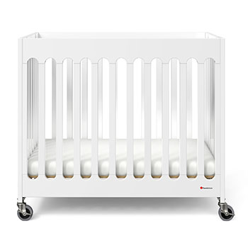 Compact Boutique™ Solid Wood Folding Crib, Multiple Finish Options
