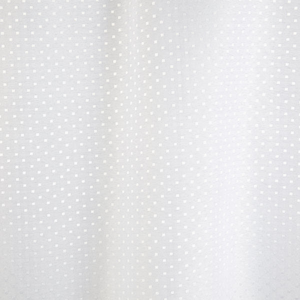 8 Gauge Pin Dot Hookless® Shower Curtains, White