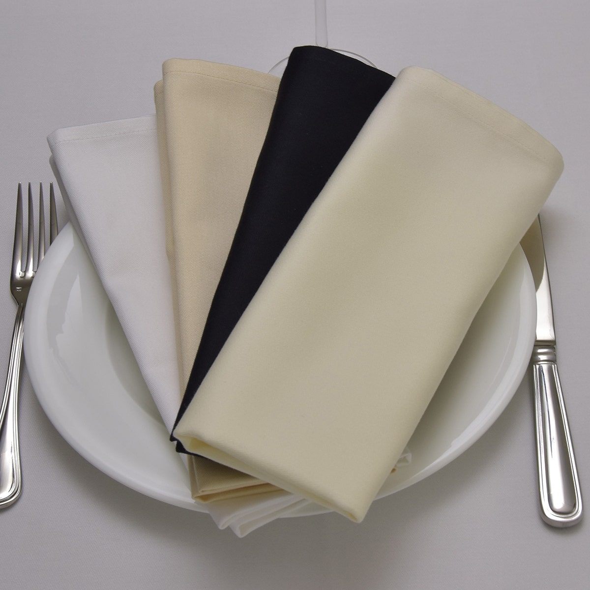 Plain Satin Napkin 60% ELS Cotton/40% Polyester
