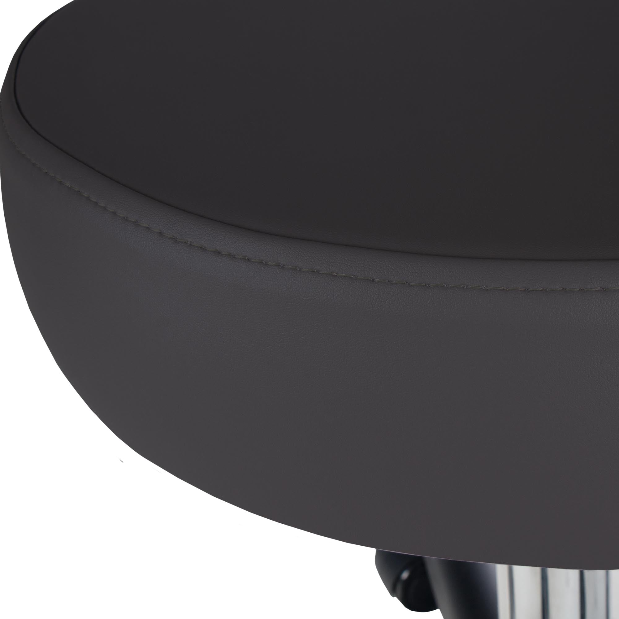 Pneumatic Rolling Stool w/ Back (19-26” / Standard height)