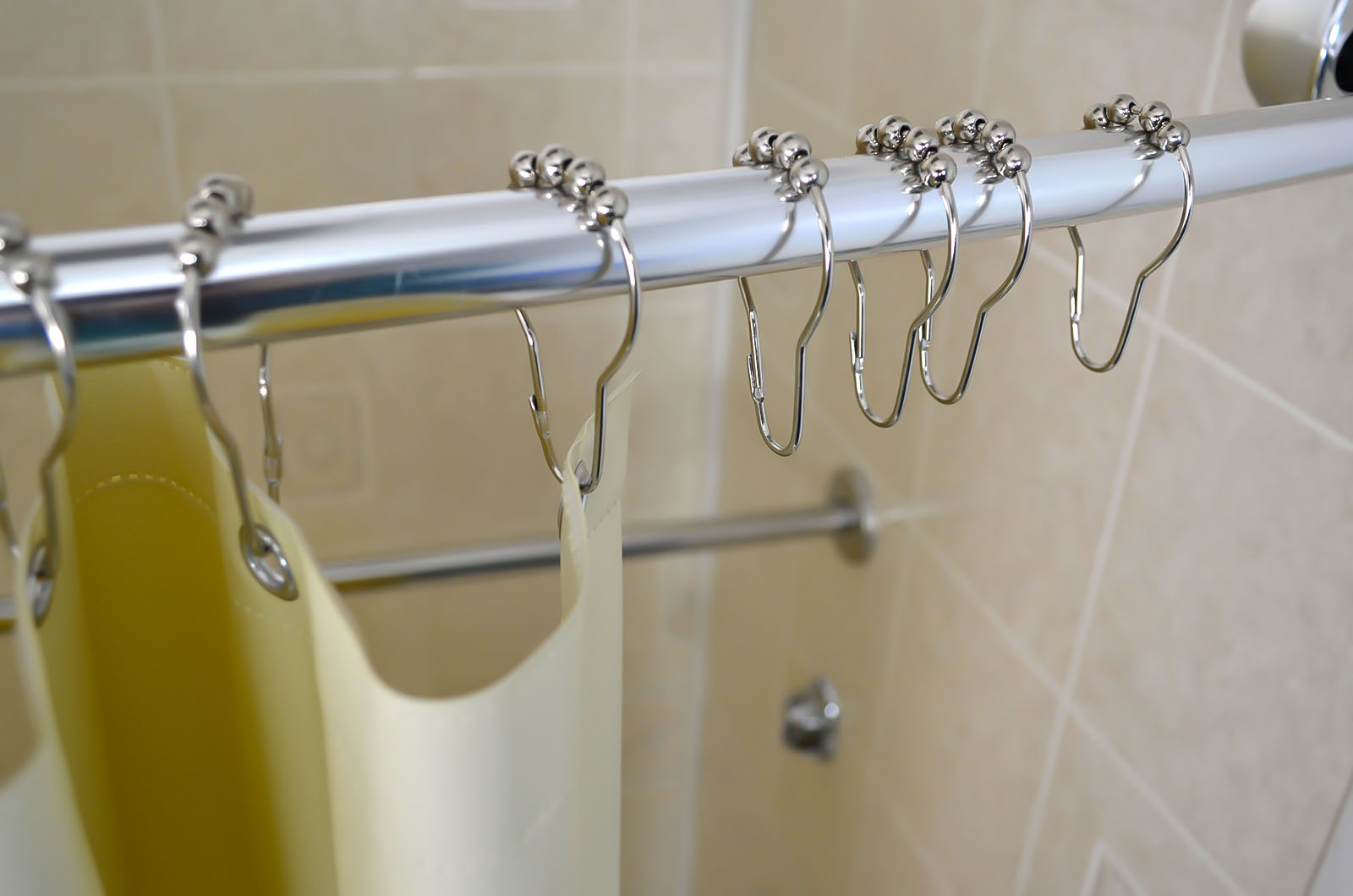 Stainless Steel Four ABS Roller Pin Nickel Plated Hooks