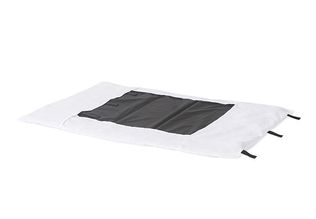 SafeFit™ Travel Yard Envelope Sheets - 100% Microfiber sheets with pass-through holes for straps on travel yard mattress