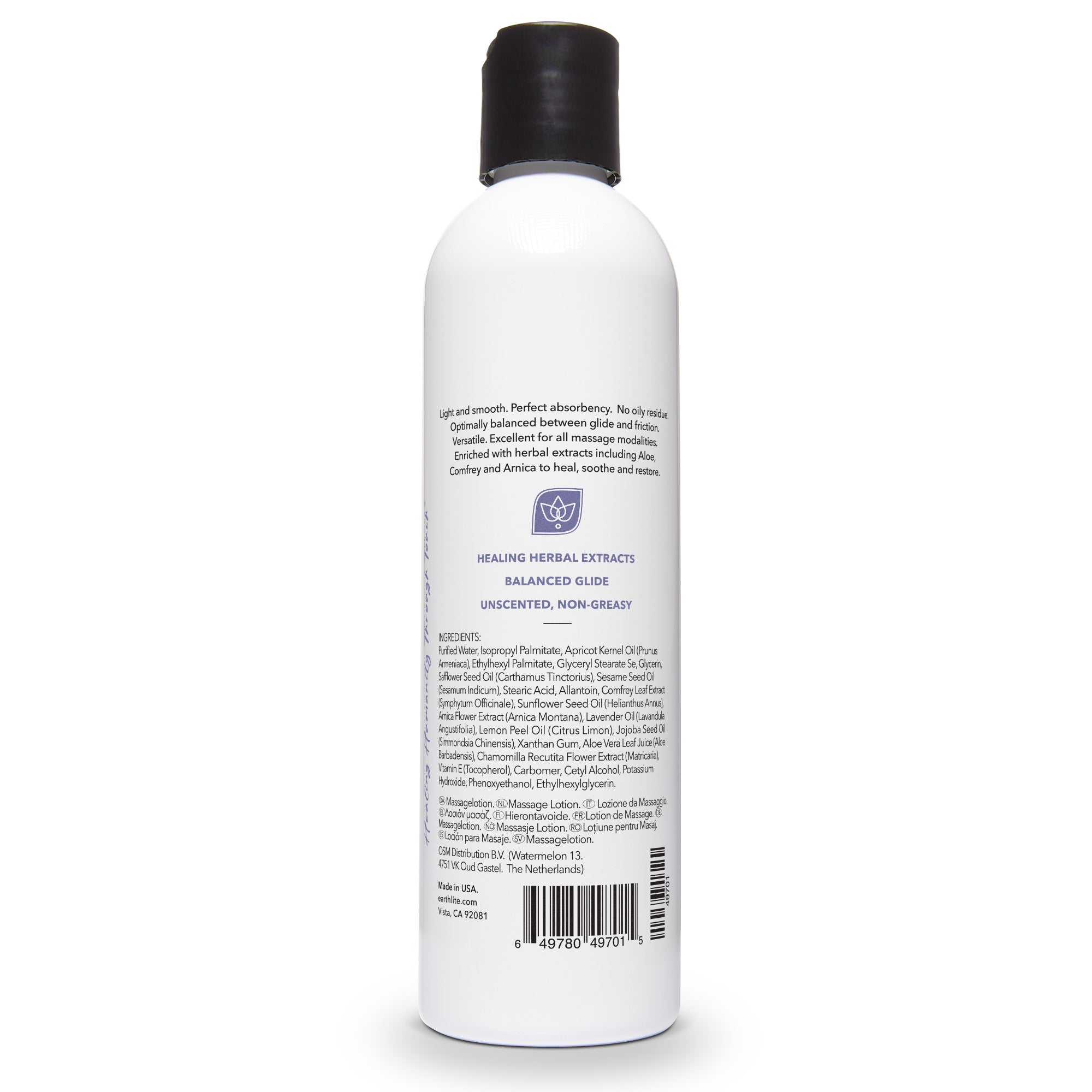 Earthlite Versa-Lite Massage Lotion 8 oz (Scented & Unscented)
