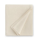 Corino Blanket 100% cotton, textural weave design, 1-inch turn hem, made in Portugal