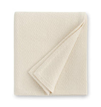 Corino Blanket 100% cotton, textural weave design, 1-inch turn hem, made in Portugal
