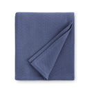 Corino Blanket 100% cotton, textural weave design, 1-inch turn hem, made in Portugal