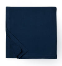Allegra Blanket 100% cotton, textural weave design, 2-inch turn hem, made in Portugal