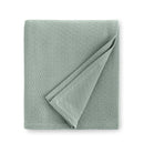 Corino Blanket 100% cotton, textural weave design, 1-inch turn hem, made in Portugal