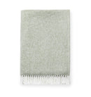 Terzo Throw Blanket 100% brushed cotton, basket weave twisted fring at short-end hems