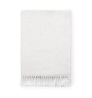 Terzo Throw Blanket 100% brushed cotton, basket weave twisted fring at short-end hems