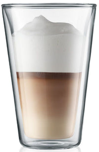 Canteen 6 pcs glass, double wall, large, 0.4 l, 13.5 oz,
Transparent