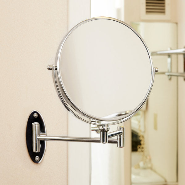 Conair®  Two-Sided Wall Mount Mirror, Chrome