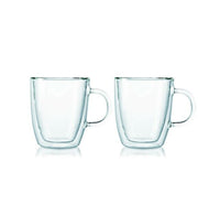 Bistro 2 pcs mug, double wall, 0.3 l, 10 oz, Transparent