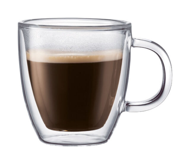 Bistro 6 pcs mug, double wall, 0.3 l, 10 oz, Transparent