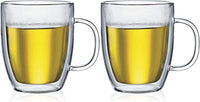 Bistro 2 pcs jumbo mug, double wall, 0.45 l, 15 oz,
Transparent