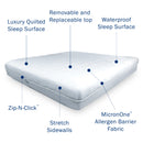 Platinum Waterproof Mattress Encasement with Mattress Pad