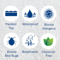 Platinum Waterproof Mattress Encasement with Mattress Pad
