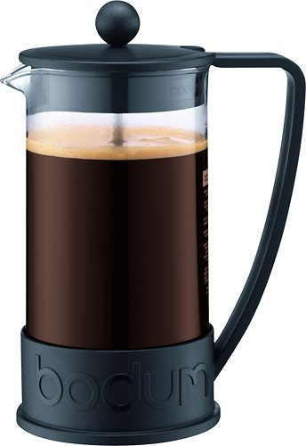 Brazil French Press coffee maker, 8 cup, 1.0 l, 34 oz,
Black
