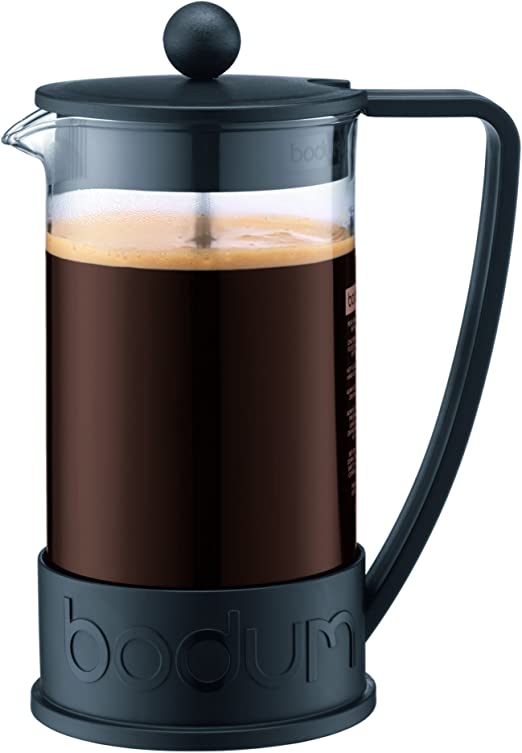 Brazil French Press coffee maker, 3 cup, 0.35 l, 12 oz,
Black
