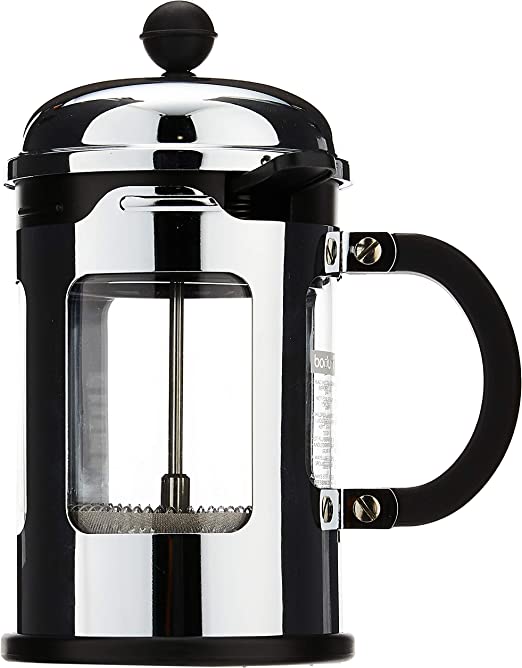 Chambord French Press coffee maker, 4 cup, 0.5 l, 17 oz,
stainless steel, Shiny