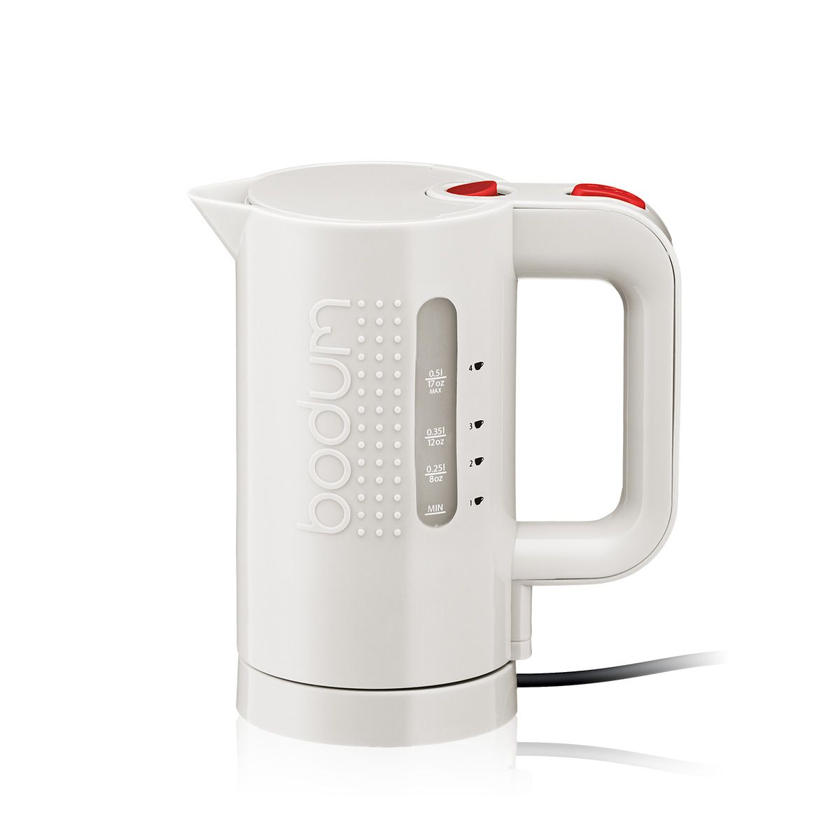 Bistro Electric water kettle, 0.5 l, 17 oz, Off White