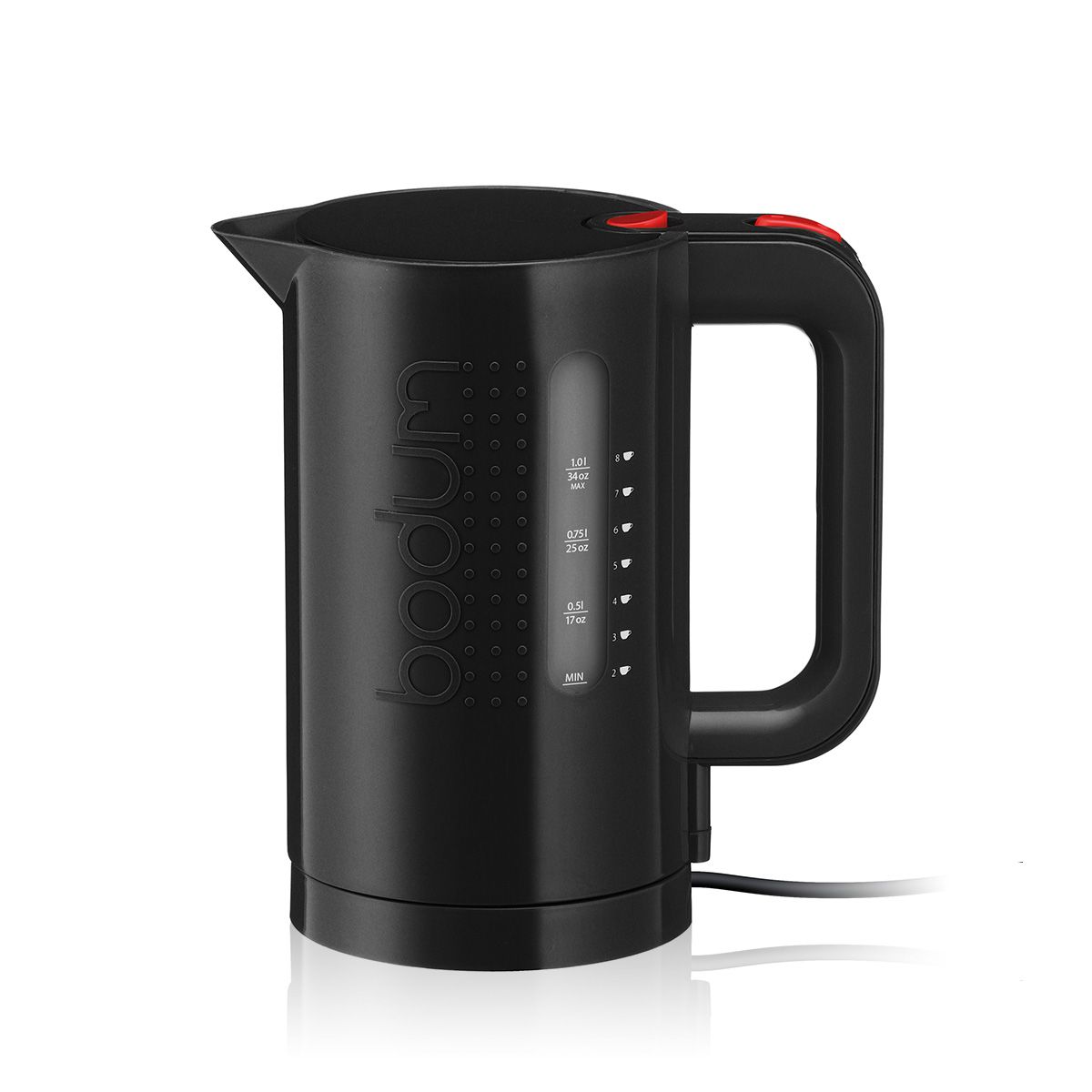 Bistro Electric water kettle, 1.0 l, 34 oz, Black