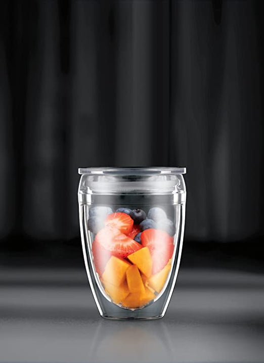 Pavina Outdoor 6 pcs double wall tumbler, 0.35l, 12oz, Transparent