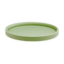 Round Leatherette 12" Tray in Mist Green