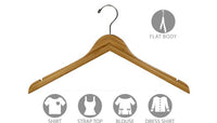 17" Bamboo Top Hanger W/ Notches
