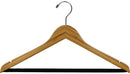17" Bamboo Suit Hanger W/ Suit Bar & Notches