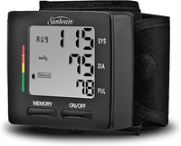 Sunbeam WRIST BLOOD PRESSURE MONITOR
with batteries