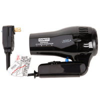 1875W Ionic Hair Dryer with Cord-Keeper and Folding Handle – Black