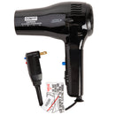 1875W Ionic Hair Dryer with Cord-Keeper and Folding Handle – Black