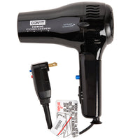 1875W Ionic Hair Dryer with Cord-Keeper and Folding Handle – Black