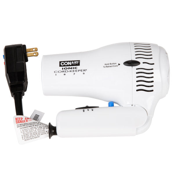 Conair®  1875 Watt Ionic Cord-Keeper® Dryer, White
