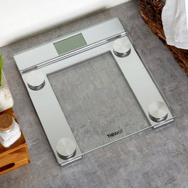 Digital Bathroom Scale – Chrome and Glass