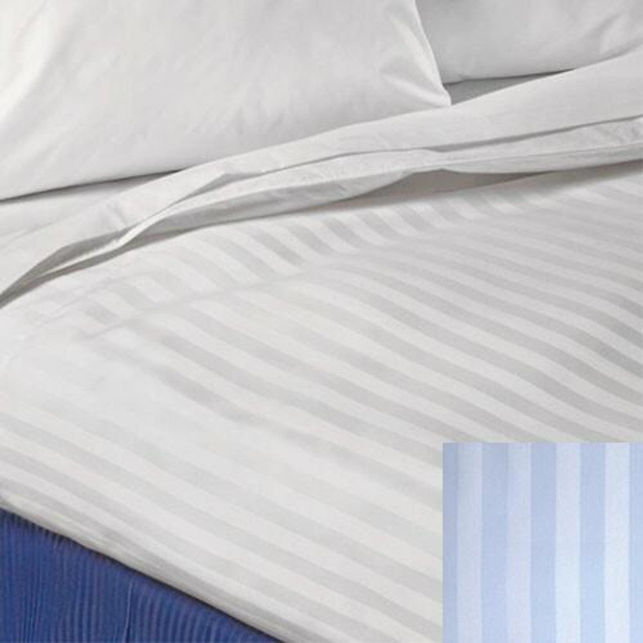 Top Sheet Wide Satin Stripe Beyond Woven Wrinkle Free color hem jetspun