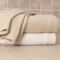 Magnificence 100% Cotton Blanket, Textured Jacquard Weave, Medium Weight