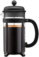 Java French press coffee maker, 8 cup, 1.0 l, 34 oz,
Black