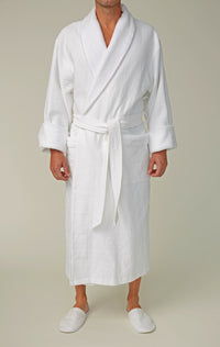 Lightweight Diamond Waffle Shawl Bathrobe
