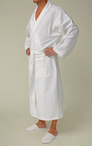 Lightweight Shell Waffle Shawl Bathrobe