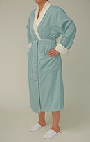 Microfiber Shawl Bathrobe, Terry Lined