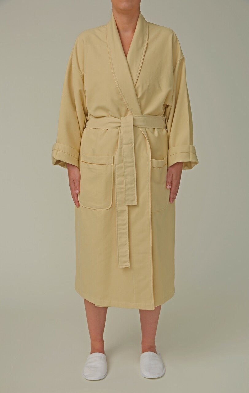 Basic Chamois Microfiber Shawl Bathrobe